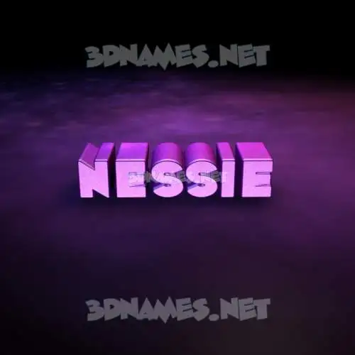 nessie in Big Purple style - 3D name wallpaper nessie in Big Purple style - 3D name wallpaper