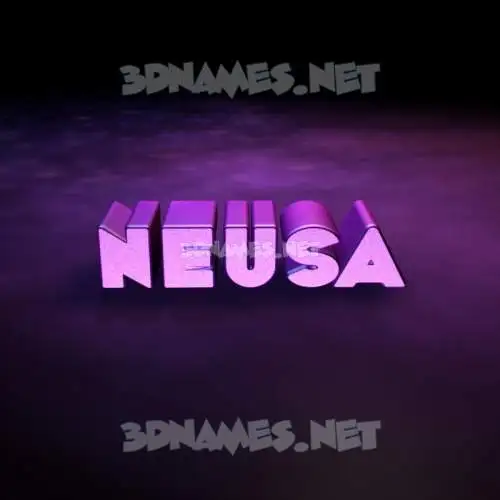 neusa in Big Purple style - 3D name wallpaper neusa in Big Purple style - 3D name wallpaper
