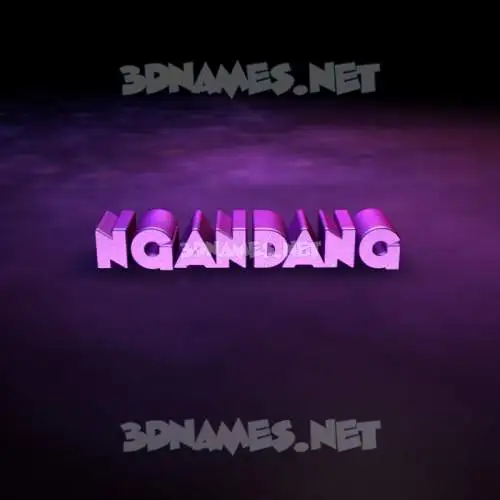 ngandang in Big Purple style - 3D name wallpaper ngandang in Big Purple style - 3D name wallpaper