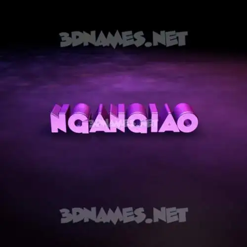 ngangiao in Big Purple style - 3D name wallpaper ngangiao in Big Purple style - 3D name wallpaper