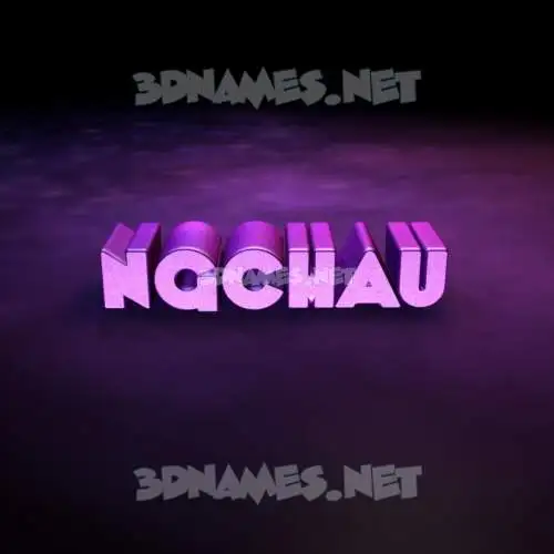 ngchau in Big Purple style - 3D name wallpaper
