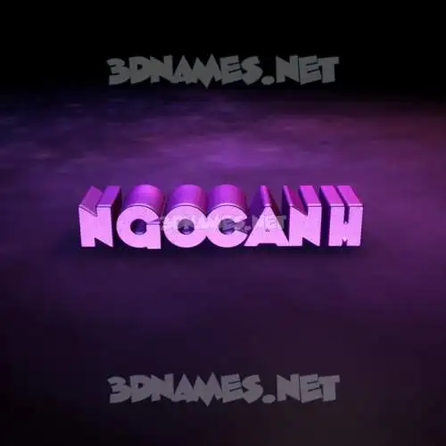 ngocanh in Big Purple style - 3D name wallpaper