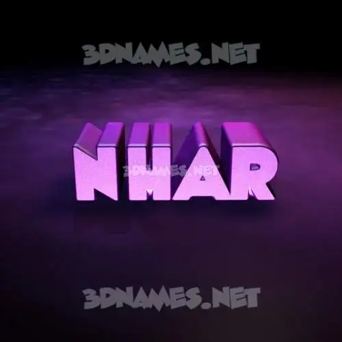 nhar in Big Purple style - 3D name wallpaper nhar in Big Purple style - 3D name wallpaper