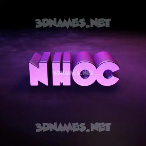 nhoc in Big Purple style - 3D name wallpaper nhoc in Big Purple style - 3D name wallpaper