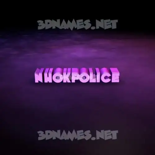 nhokpolice in Big Purple style - 3D name wallpaper nhokpolice in Big Purple style - 3D name wallpaper