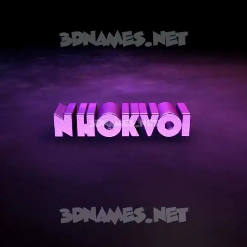 nhokvoi in Big Purple style - 3D name wallpaper nhokvoi in Big Purple style - 3D name wallpaper