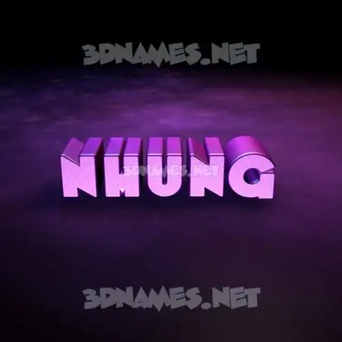 nhung in Big Purple style - 3D name wallpaper nhung in Big Purple style - 3D name wallpaper