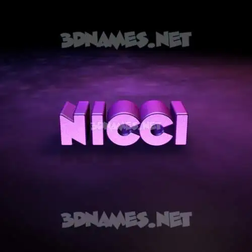 nicci in Big Purple style - 3D name wallpaper nicci in Big Purple style - 3D name wallpaper
