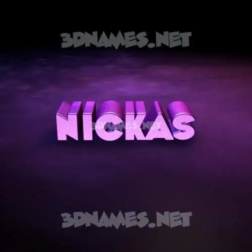 nickas in Big Purple style - 3D name wallpaper nickas in Big Purple style - 3D name wallpaper