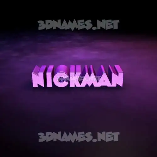 nickman in Big Purple style - 3D name wallpaper nickman in Big Purple style - 3D name wallpaper