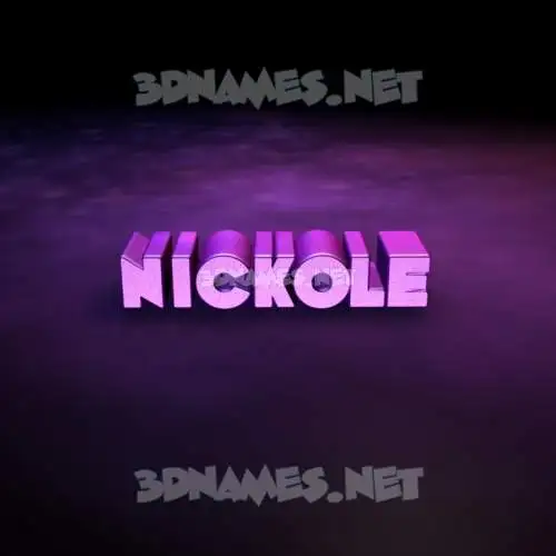nickole in Big Purple style - 3D name wallpaper nickole in Big Purple style - 3D name wallpaper