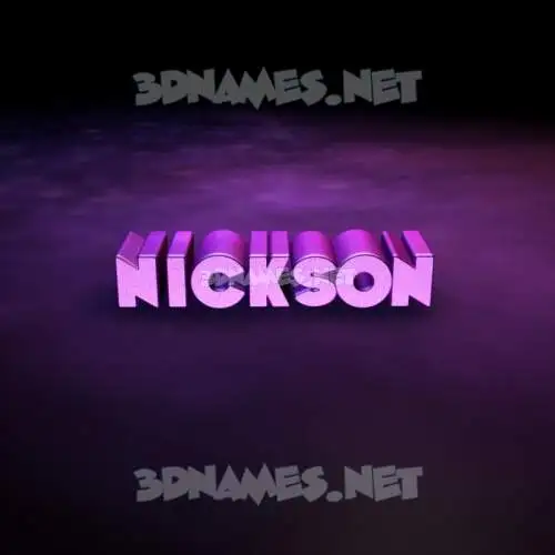 nickson in Big Purple style - 3D name wallpaper nickson in Big Purple style - 3D name wallpaper