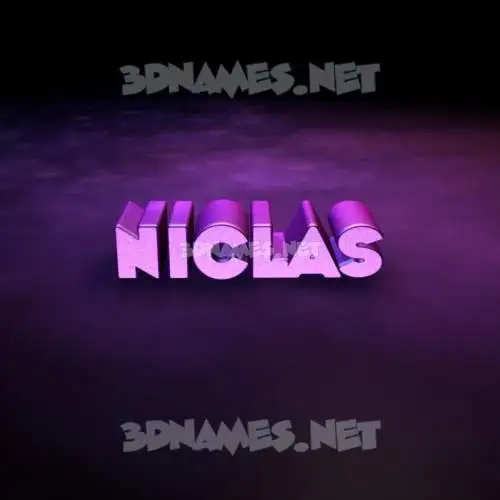 niclas in Big Purple style - 3D name wallpaper niclas in Big Purple style - 3D name wallpaper