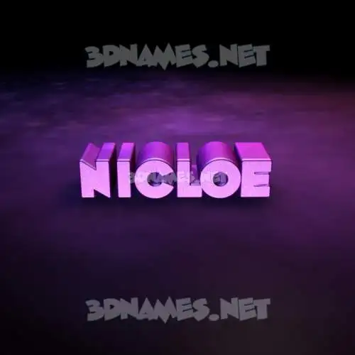 nicloe in Big Purple style - 3D name wallpaper nicloe in Big Purple style - 3D name wallpaper