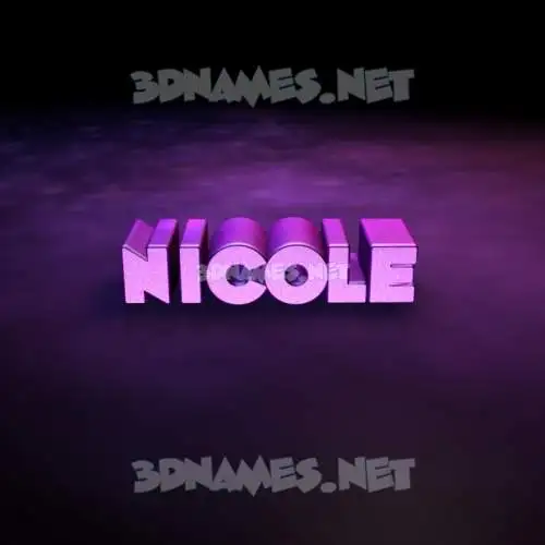 nicole in Big Purple style - 3D name wallpaper nicole in Big Purple style - 3D name wallpaper