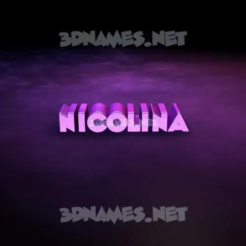 nicolina in Big Purple style - 3D name wallpaper nicolina in Big Purple style - 3D name wallpaper