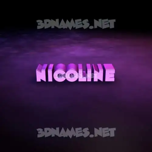 nicoline in Big Purple style - 3D name wallpaper nicoline in Big Purple style - 3D name wallpaper
