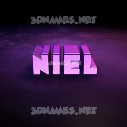 niel in Big Purple style - 3D name wallpaper niel in Big Purple style - 3D name wallpaper