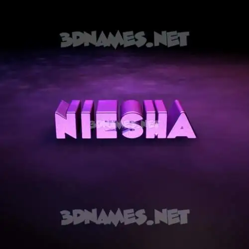 niesha in Big Purple style - 3D name wallpaper niesha in Big Purple style - 3D name wallpaper