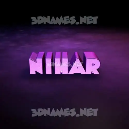 nihar in Big Purple style - 3D name wallpaper nihar in Big Purple style - 3D name wallpaper