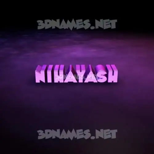 nihayash in Big Purple style - 3D name wallpaper nihayash in Big Purple style - 3D name wallpaper