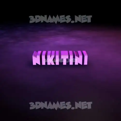 nikitini in Big Purple style - 3D name wallpaper nikitini in Big Purple style - 3D name wallpaper