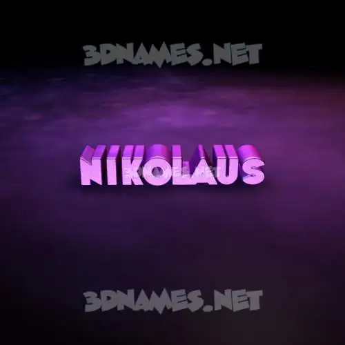 nikolaus in Big Purple style - 3D name wallpaper nikolaus in Big Purple style - 3D name wallpaper