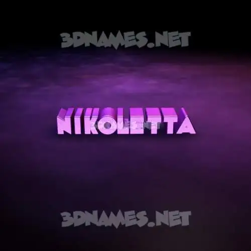 nikoletta in Big Purple style - 3D name wallpaper nikoletta in Big Purple style - 3D name wallpaper