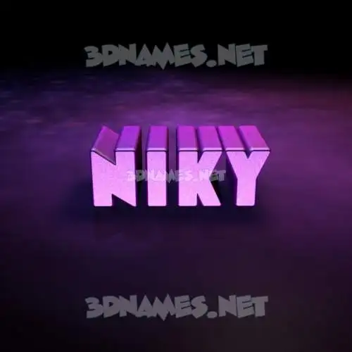 niky in Big Purple style - 3D name wallpaper niky in Big Purple style - 3D name wallpaper