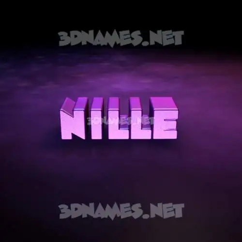 nille in Big Purple style - 3D name wallpaper nille in Big Purple style - 3D name wallpaper