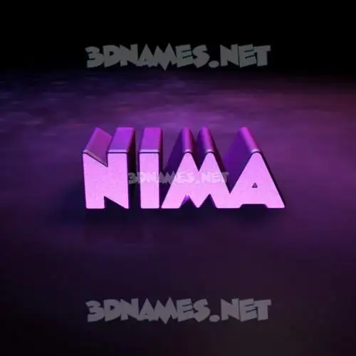 nima in Big Purple style - 3D name wallpaper nima in Big Purple style - 3D name wallpaper