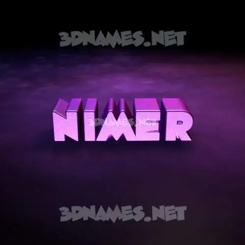 nimer in Big Purple style - 3D name wallpaper nimer in Big Purple style - 3D name wallpaper