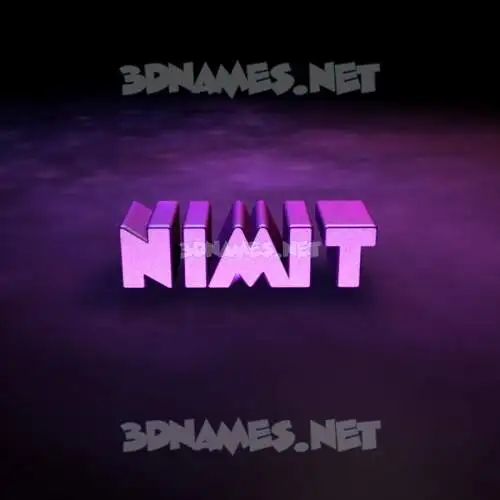 nimit in Big Purple style - 3D name wallpaper nimit in Big Purple style - 3D name wallpaper