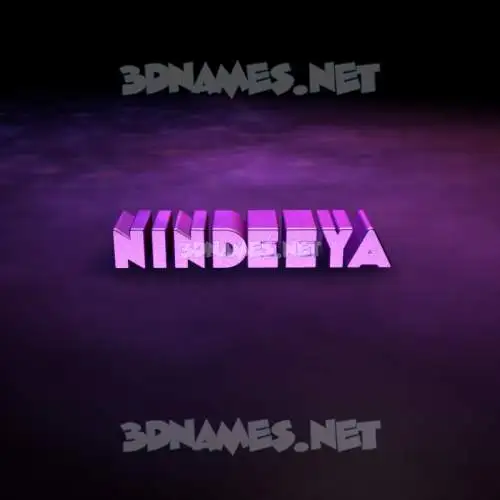 nindeeya in Big Purple style - 3D name wallpaper nindeeya in Big Purple style - 3D name wallpaper