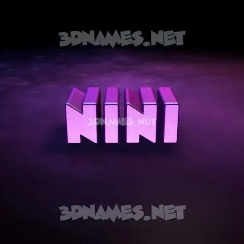 nini in Big Purple style - 3D name wallpaper nini in Big Purple style - 3D name wallpaper