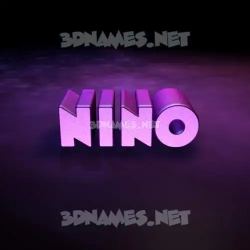 nino in Big Purple style - 3D name wallpaper nino in Big Purple style - 3D name wallpaper