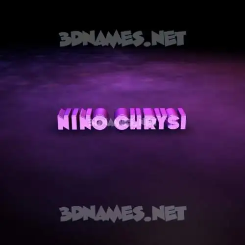nino chrysi in Big Purple style - 3D name wallpaper nino chrysi in Big Purple style - 3D name wallpaper