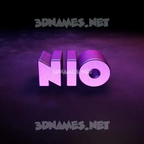 nio in Big Purple style - 3D name wallpaper nio in Big Purple style - 3D name wallpaper