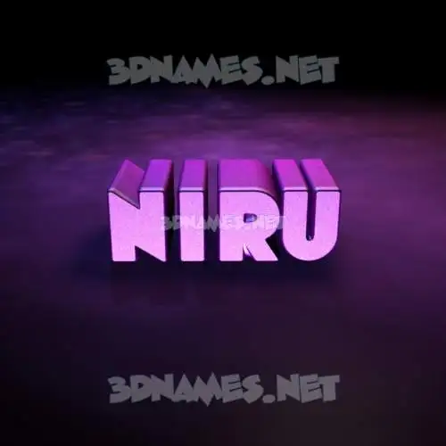 niru in Big Purple style - 3D name wallpaper niru in Big Purple style - 3D name wallpaper