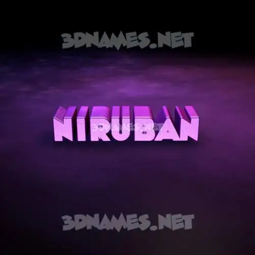 niruban in Big Purple style - 3D name wallpaper niruban in Big Purple style - 3D name wallpaper