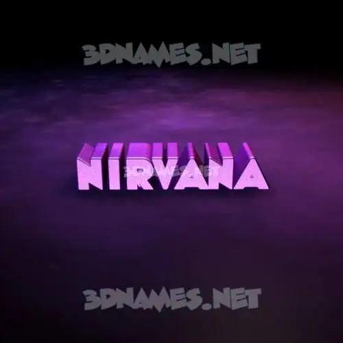 nirvana in Big Purple style - 3D name wallpaper nirvana in Big Purple style - 3D name wallpaper