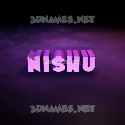 nishu in Big Purple style - 3D name wallpaper nishu in Big Purple style - 3D name wallpaper