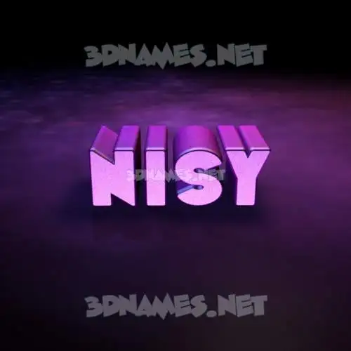 nisy in Big Purple style - 3D name wallpaper nisy in Big Purple style - 3D name wallpaper