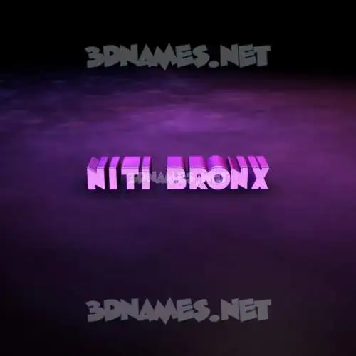 niti bronx in Big Purple style - 3D name wallpaper niti bronx in Big Purple style - 3D name wallpaper