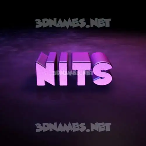 nits in Big Purple style - 3D name wallpaper nits in Big Purple style - 3D name wallpaper