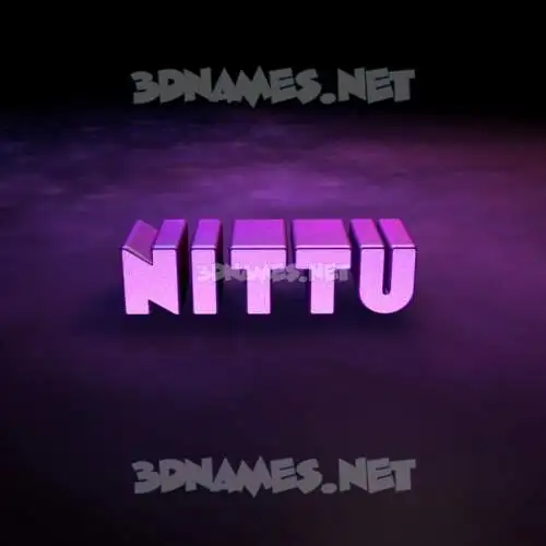 nittu in Big Purple style - 3D name wallpaper nittu in Big Purple style - 3D name wallpaper