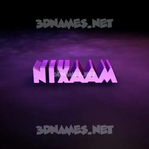 nixaam in Big Purple style - 3D name wallpaper nixaam in Big Purple style - 3D name wallpaper