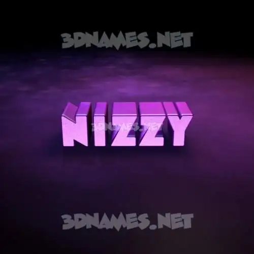 nizzy in Big Purple style - 3D name wallpaper nizzy in Big Purple style - 3D name wallpaper