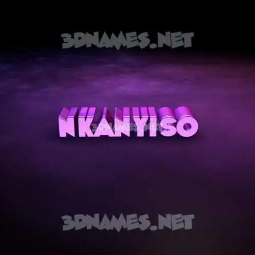 nkanyiso in Big Purple style - 3D name wallpaper nkanyiso in Big Purple style - 3D name wallpaper