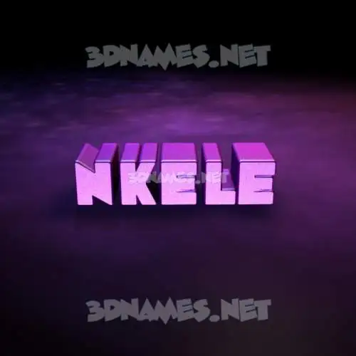 nkele in Big Purple style - 3D name wallpaper nkele in Big Purple style - 3D name wallpaper